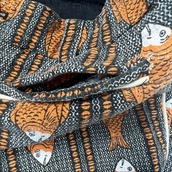 Anthropologie Cartonnier Fish Patterned Ankle Pants - Picture 12 of 16